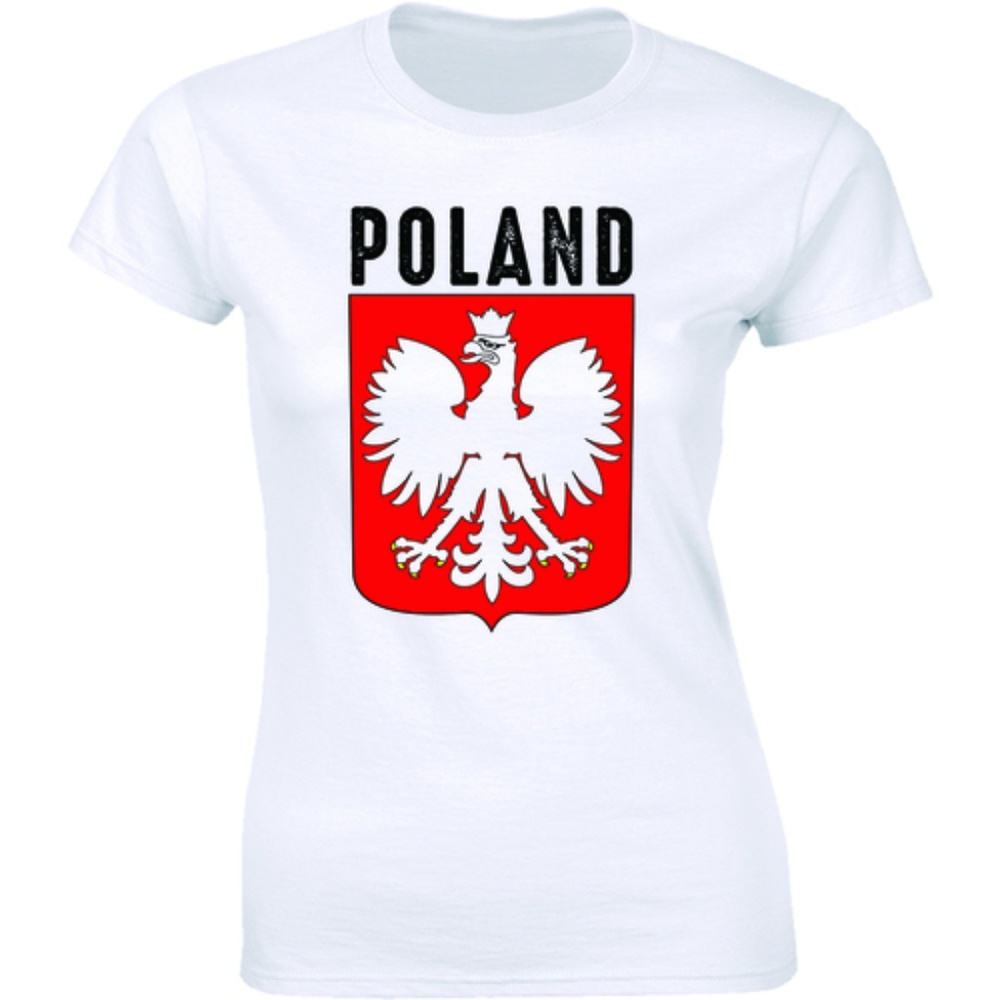 White and Red Poland Graphic Tee